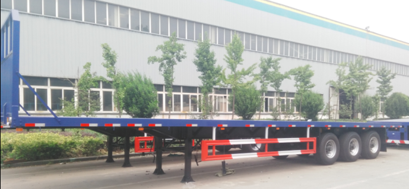 container flat semi-trailer